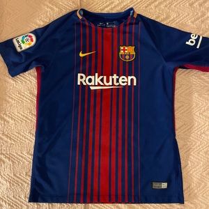 Authentic FC Barcelona 2017 kids Large Jersey.